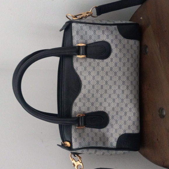 Authentic Vintage Gucci GG Monogram Micro Guccissima Boston Doctor Shoulder Bag - Picture 3 of 11